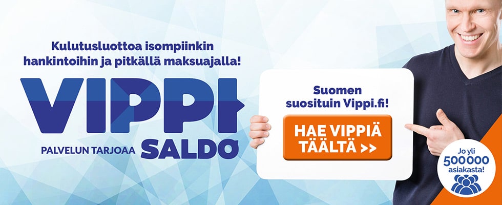 Hae Vippi.fi kulutusluottoa