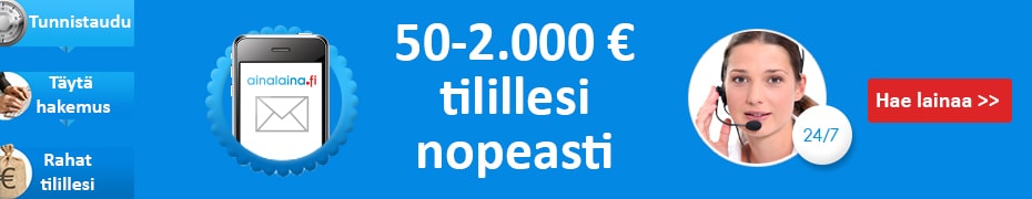 Ainalaina.fi tarjoaa tililuottoa